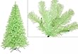 5' Pre-Lit Charteuse Green Full Artificial Tinsel Christmas Tree- Green Lights