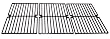 Music City Metals 64103 Gloss Cast Iron Cooking Grid Replacement for Select Brinkmann and Charmglow Gas Grill Models, Set of 3