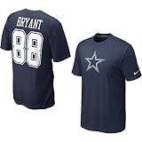 NFL Nike Dez Bryant Dallas Cowboys #88 Name & Number T-Shirt - Navy Blue (X-Large) Amazon.com