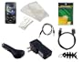 iShoppingdeals- 8 Items Premium Accessory Combo for Sony Walkman NWZ E436/E436F E438/E438F Series (includes: Universal Car Charger + Universal Wall Charger + usb data straight cable + Clear Crystal Case + Belt Clip + Screen Protector +3.5mm~3.5mm straight