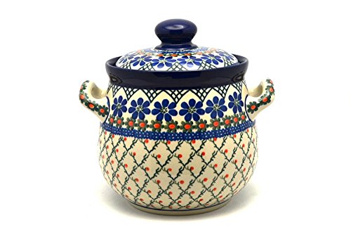 Polish Pottery Cookie Jar - 7 cups - Primrose