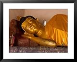 Reclining Buddha, Chiang Mai, Thailand Photography Framed Art Poster Print by Kristin Piljay, 31x25