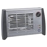 Radiant Heater, Fan Forced, 1500 Watts, Metal Cabinet, Light Gray, EA CEB21126