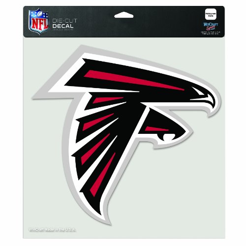 NFL Atlanta Falcons 8-by-8 Inch Diecut Colored Decal