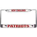New England Patriots Chrome License Plate Holder