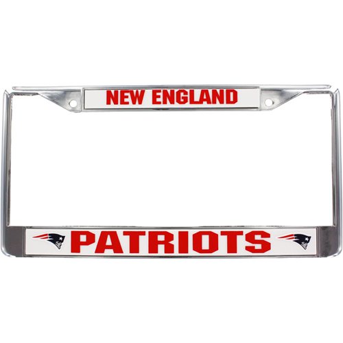 New England Patriots Chrome License Plate Frame