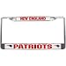 New England Patriots Chrome License Plate Holder