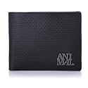 Animal Alaska Leather Black Wallet
