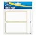 Avery Removable Label Pad, 2 x 4 Inches, Assorted Borders. 80 Labels (22024)