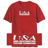 T SHIRT RED USA NON DESTRUCTIVE TESTING TECHNICIAN Large 41FE89F1KKL. SL160 T SHIRT RED USA NON DESTRUCTIVE TESTING TECHNICIAN Large