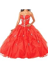 Girls Crystal Organza/Satin   Ball Gown Bandage Dress/Quinceanera Dress/Party Dress 