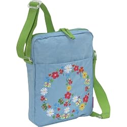 Miquelrius Agatha Ruiz de la Prada Peace & Love Blue Shoulder Bag