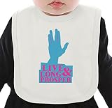 Live long and prosper ネクタイを有する有機ビブ Medium