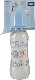 9 oz. Printed Boots Bottle (Silicone Nipple), Blue