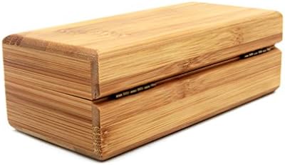 Hand-made Eyeglass Case for Men and Women Natural Bamboo Rectangle Shell Box