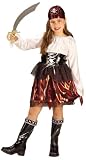 Girls Caribbean Pirate Girl Costume - Child Large