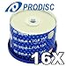 Prodisc Spin-X White Inkjet Hub Printable 16X DVD+R Media 50 Pack in Cake Box