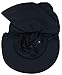 JFH GROUP Mens Womens Unisex Packable Wide Brim Summer Hat w/Neck Flap (F006 Black)