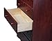 100% Solid Wood 5-Drawer Chest by Palace Imports, Mahogany Color, 32