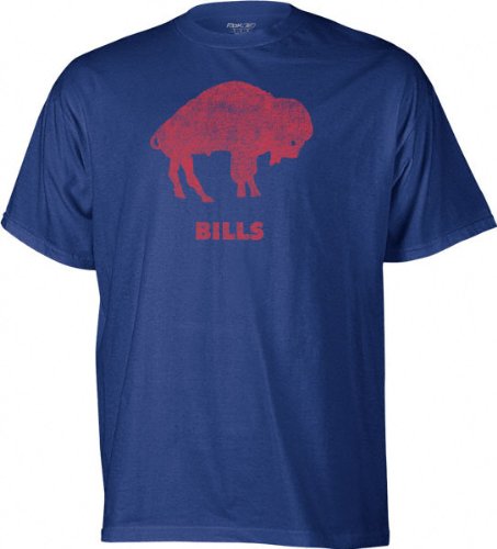 Buffalo Bills -Blue- Classic NFL Throwback Logo T-Shirt - Large