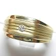 14K Yellow Gold Diamond Man's Ring