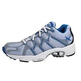Aetrex Men's Web Runner Sneakers,White/Blue,9 W