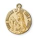12K Gold Filled Saint Theresa of the Child Jesus Medal and 18-inch Chain