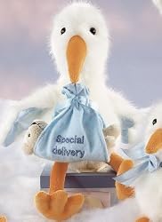 Bearington Baby Blue "Special Delivery" Stork