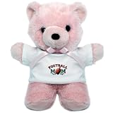 Teddy Bear Pink Football Mom with Ivy