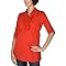 Moody Mamas Maternity Ruffled Tunic Top - Red&nbsp;