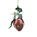 Marshall Thundering Herd NCAA Striped Acrylic Basketball Snowman Ornament (2.5)