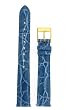 Watch band Genuine Crocodile Strap 14mm Blue