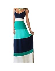 Sexy Floor Length Chiffon/Polyester Striped Print Sleeveless Bodycon Dress/Maxi Dress 