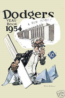 baseball Brooklyn Dodgers poster 1954