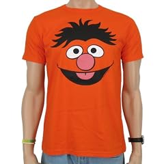 Logoshirt - Sesamstrasse Faces Ernie T-Shirt, bright orange