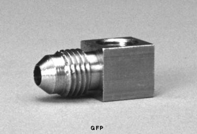 Auto Meter | 3271 Right Angle Fittings-For Pressure Gauges Using #4, Braided Stainless Steel Line - For Use With Auto Meter Mechanical - Pressure And Vacuum Gauges With 1/8" Npt Port