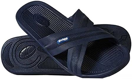 Bokos Men's Sandals/Flip Flops - Stylish &amp; Comfortable - Navy Blue (8)