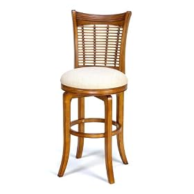 Hillsdale Bayberry Barstool Wicker Swivel - Oak