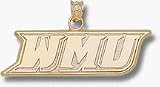 Western Michigan Broncos New WMU 3/8 Charm - 14KT Gold Jewelry