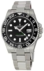 Rolex GMT Master II Black Index Dial Oyster Bracelet Stainless Steel Mens Watch 116710BKSO