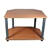 Langdale Beech / Silver Corner Coffee Table / Console Table / TV Stand for TVs of up to 24" ( 32" with overhang )