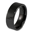 Black Ceramic Ring (8.0mm) - Sizes 8 - 13