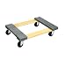JET 140106 WDC-3018 Hardwood Dolly with Carpet Ends