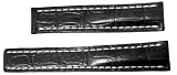 NEW BREITLING 19/16 BLACK BLACK CROCODILE PATTERN STRAP