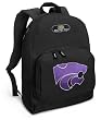 K-State Logo Backpack Black Kansas State University for Travel or School Bags - BEST QUALITY Unique Gifts For Boys, Girls, Adults, College Students, Men or Ladies