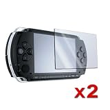 2 Pack LCD Screen Protector + FREE CLOTH for SONY PSP