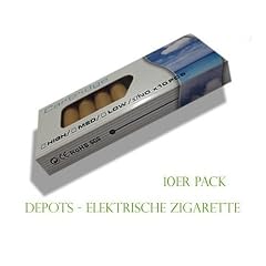 10 x Depots mit 0,0mg (No) Nikotin f�r die Elektronische Zigarette von Royal Wellness.