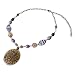 Onyx Colored Pendant Necklace W/beads [Limited Time Blowout Offer]