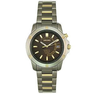 Seiko Men's Kinetic Two-Tone Watch #SKA294