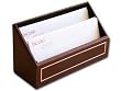 Burgundy Leather 24Kt Gold Tooled Letter Holder